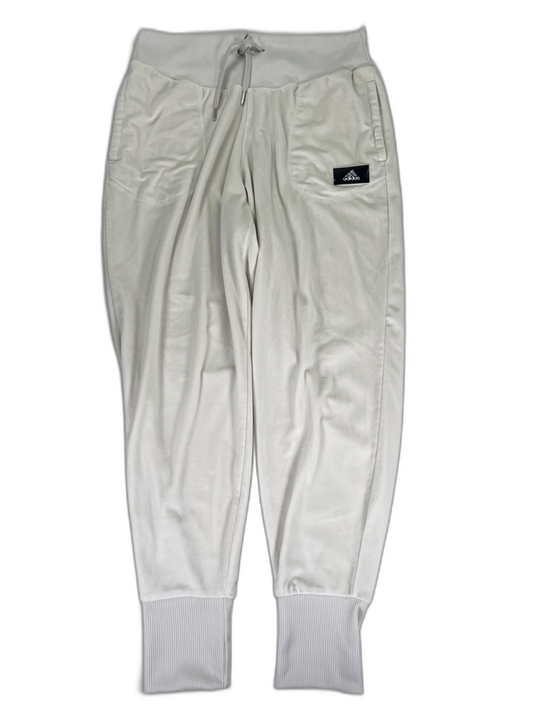adidas Women's Cream/Beige Cozy Velour Jogger Pants - M