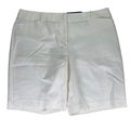 Apt 9 Women's White Essentials Mid Rise Bermuda Shorts - 16
