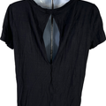 Athleta Women’s Black Short Sleeve Openback T-Shirt - S