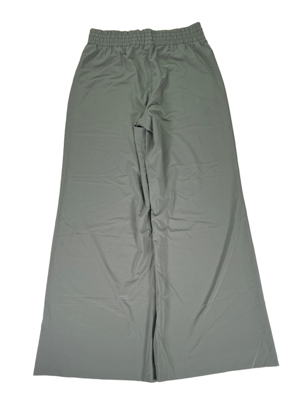 CRZ Yoga Women's Gray/Green Pull On Stretch Waist Wide Leg Athletic Pants - L image 2