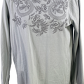 J.Jill Women’s Blue Embroidered Long Sleeve Tunic Shirt - XS