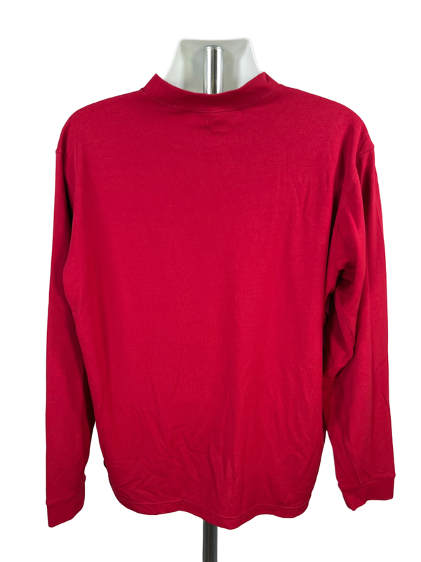 Mizuno Men's Red Warmalite Long Sleeve Mock Neck Athletic Shirt - XL image 2