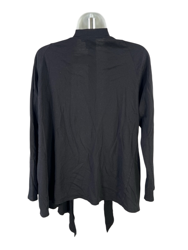 Alfani Women's Black Long Sleeve Open Front Sweater - Plus 1X image 2