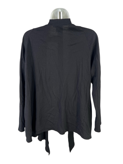 Alfani Women's Black Long Sleeve Open Front Sweater - Plus 1X image 2