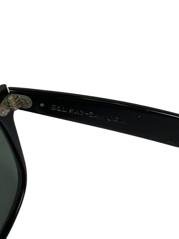 Ray-Ban Unisex Black Vintage B&L Wayfarer II Sunglasses W/ Case image 6