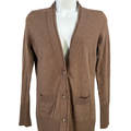 Banana Republic Women's Brown V Neck Button Up Long Sleeve Cardigan Sweater - XS