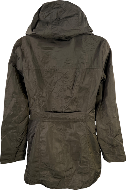 Ellen Tracy Women’s Green Long Sleeve Full Zip Hidden Hood Jacket - XS