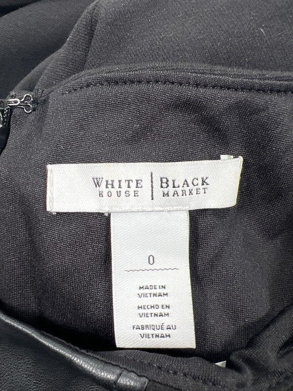 White House Black Market Women’s Black Sleeveless Shift Dress - 0 image 3