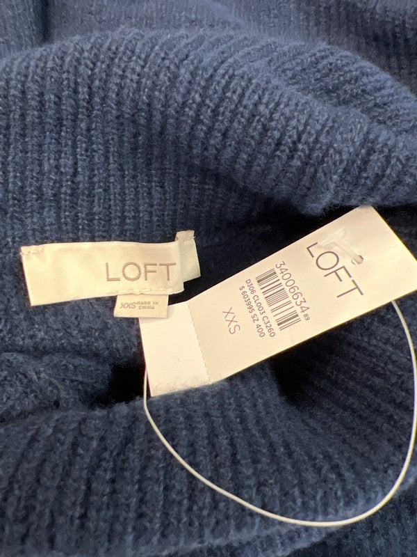 LOFT Women’s Blue Long Sleeve Turtleneck Soft Plush Sweater - XXS image 3