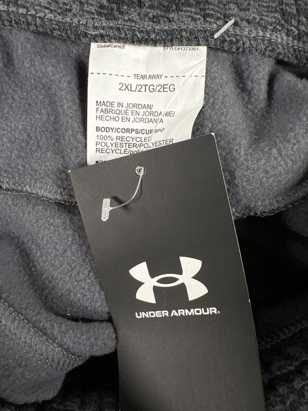 Under Armour Men's Gray Heather Armourfleece Twist Tapered Sweatpants - 2XL image 4