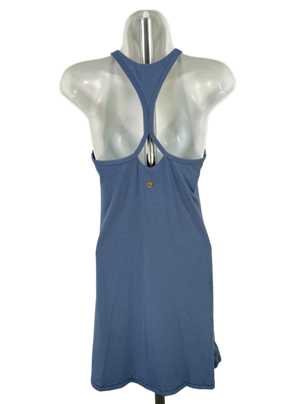 Prana Women's Blue Sleeveless Shelf Bra Racerback Active Dress W/ Pocket - XS image 2