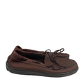 Minnetonka Women's Brown Moosehide Leather Classic Slip On Moccasins - 8