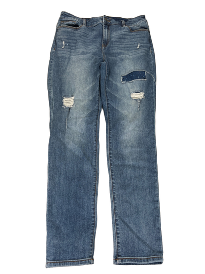 Chico's Women's Medium Wash The Platinum Rhinestone Jegging Jeans - 1/US 8