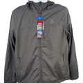 Gerry Men's Black Zip Up Water Resistant Hooded Windbreaker Jacket - L