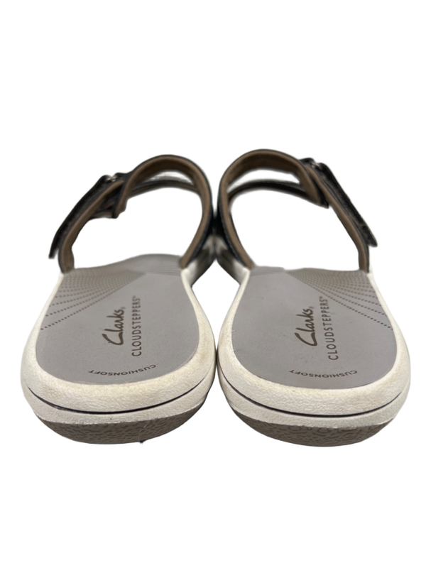 Clarks Cloudsteppers Women's Pewter/Gray Double Strap Sandals - 7 image 4