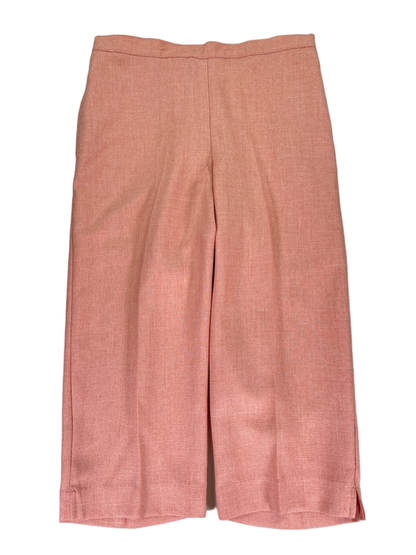Alfred Dunner Women's Pink Botanical Gardens Classic Fit Capri Dress Pants - 8