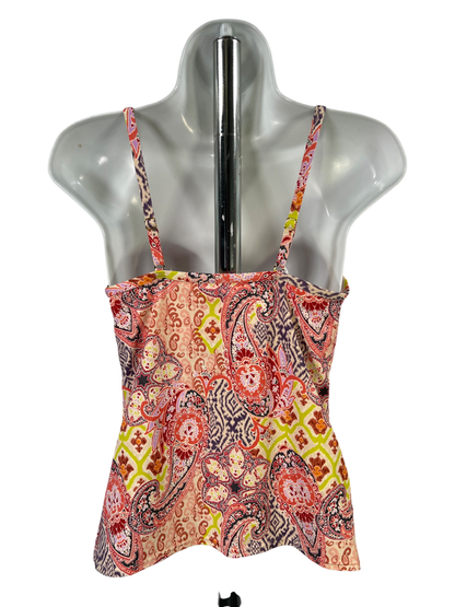 Victoria's Secret Women's Pink Paisley Underwire Tankini Swim Top - 34B image 2