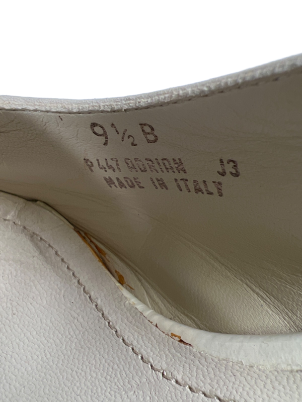 Coach Women's White/Gray Adrian Pointed Toe Slingback Heels - 9.5B image 8