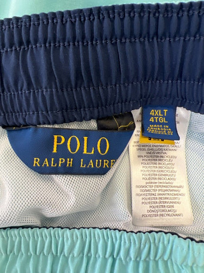 Polo Ralph Lauren Men's Blue/Teal Stretch Waist Lined Swim Trunks - 4XL Tall image 3