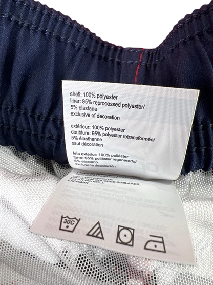 Speedo Men's Red/White/Blue Mesh Lined UPF Swim Trunks - S image 4