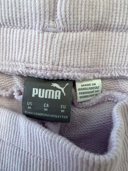 Puma Women's Light Purple Pull On Athletic Shorts - M image 3