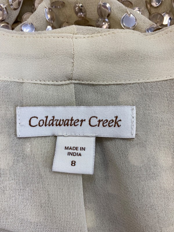 Coldwater Creek Women’s Beige All That Glitter Evening Jacket - 8 image 3