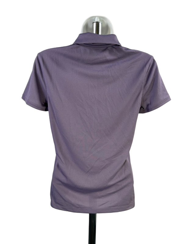 Nike Women's Purple Dri-Fit Short Sleeve Athletic Polo Shirt - XS image 2