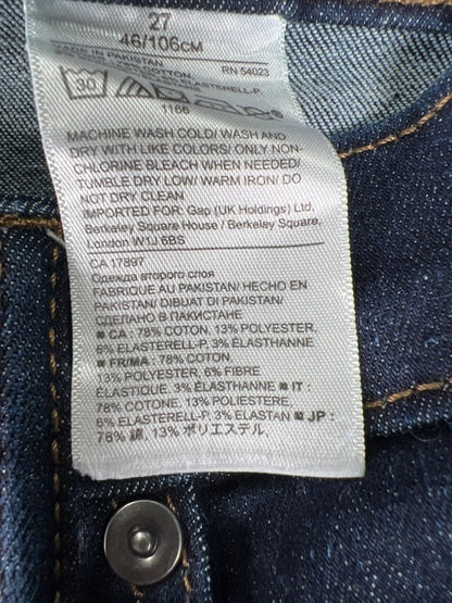 Banana Republic Women's Dark Wash Slim Straight Denim Jeans - 27 image 4
