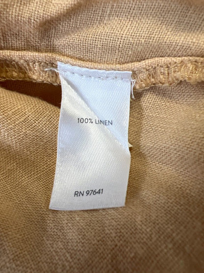J Jill PureJill Women's Yellow Linen Pull On Capri Pants - 3X Plus image 4