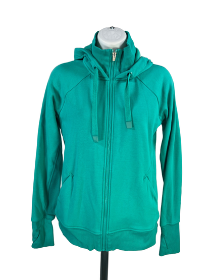 Athleta Women's Blue/Teal Triumph Zip Up Long Sleeve Hoodie Jacket - S