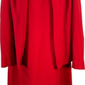 Coldwater Creek Women’s Red Sleeveless Sheath Dress W/Jacket - 6