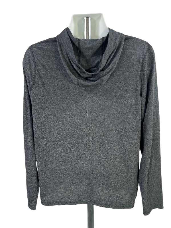 Under Armour Men's Gray Threadborne HeatGear Hooded Shirt - M image 2