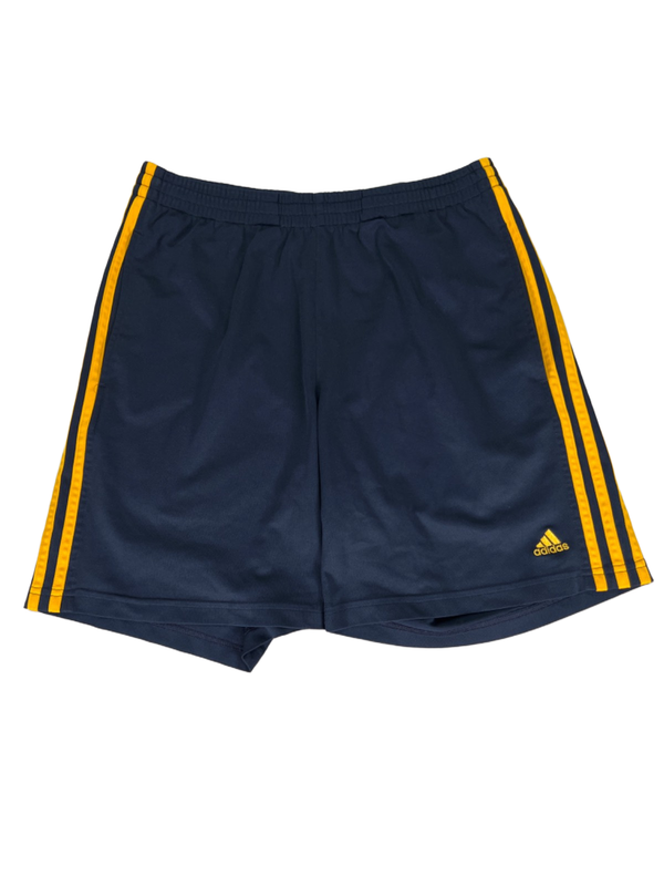 Adidas Men's Blue/Yellow Striped Clima365 Athletic Shorts - M