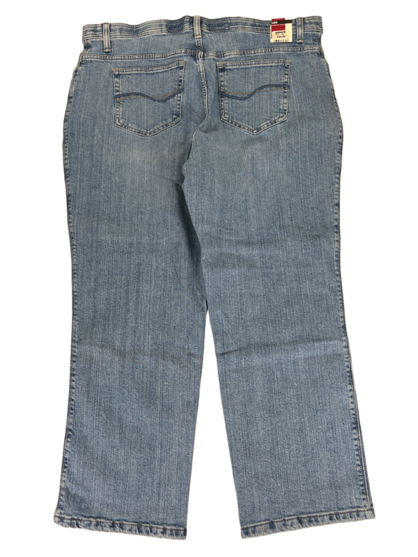 Lee Women's Light Wash Custom Fit Comfort Waist Jeans - 18W Plus Petite image 2