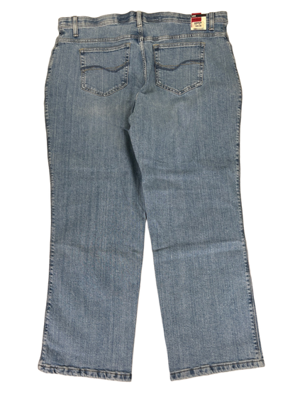 Lee Women's Light Wash Custom Fit Comfort Waist Jeans - 18W Plus Petite image 2
