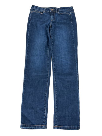 J Jill Women's Medium Wash Boyfriend Straight Leg Ankle Denim Jeans - 4