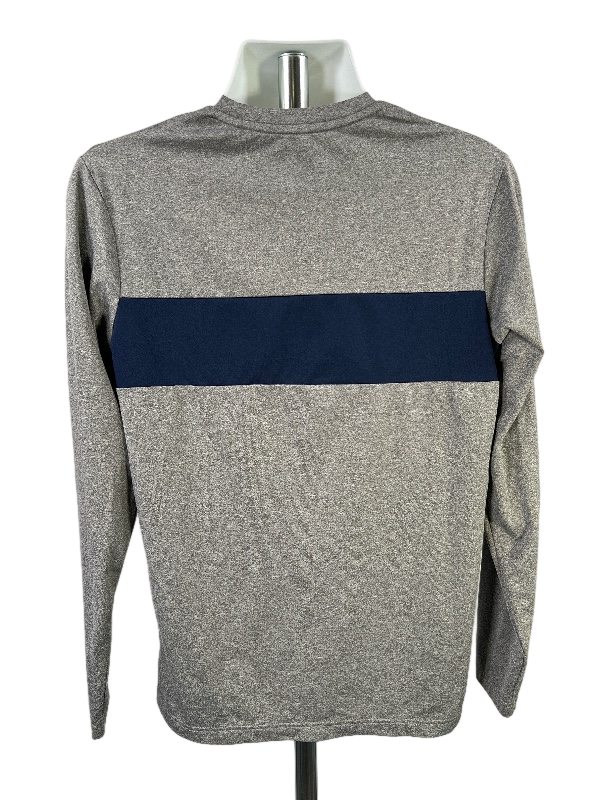 Nike Jordan Air Men's Gray/Blue U of M Long Sleeve Shirt - M image 2