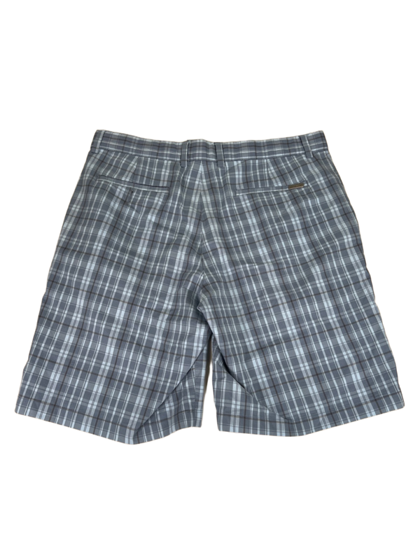 Greg Norman Men's Blue Plaid Golf Shorts - 34 image 2