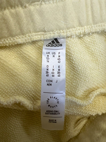 adidas Essentials Women's Yellow French Terry Drawstring Shorts - M image 3