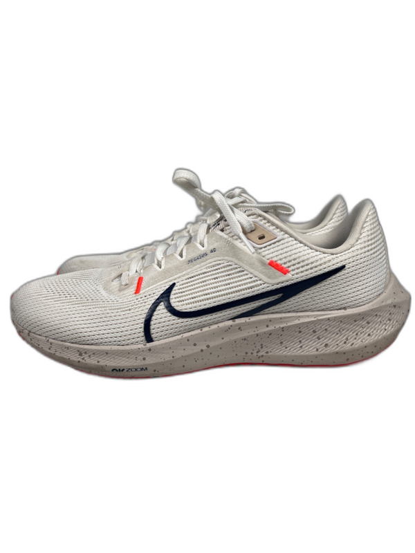Nike Air Men's White Zoom Pegasus 40 Lace Up Road Running Athletic Shoes - 10.5 image 5