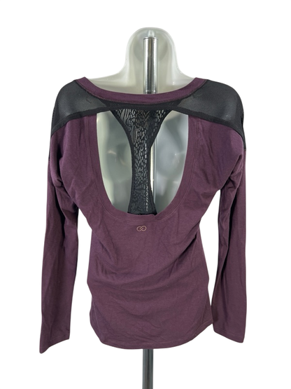 Calia Women's Purple Long Sleeve Racerback Shirt - M image 2