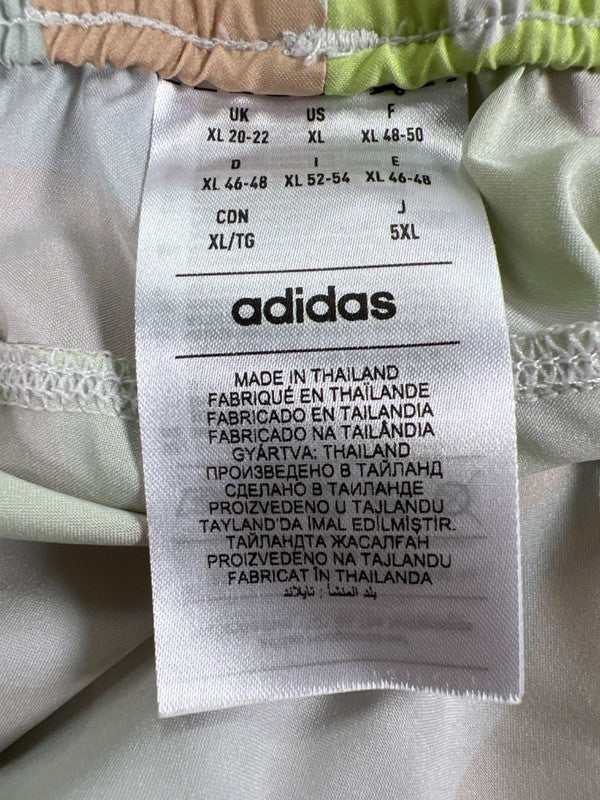 adidas Women's Beige/Green Pacer Train Essentials Unlined Woven Shorts - XL image 3
