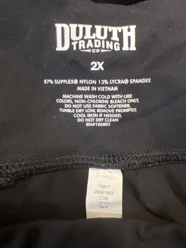 Duluth Trading Women's Black NoGA Stretch Classic Pull On Leggings - 2X Plus image 3