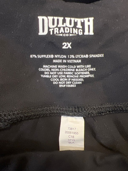 Duluth Trading Women's Black NoGA Stretch Classic Pull On Leggings - 2X Plus image 3