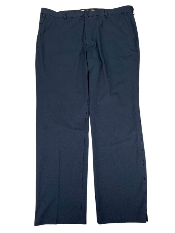 Greg Norman Men's Blue Microlux Athletic Golf Pants - 40x32