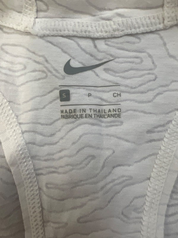 Nike Women's White Hooded Sleeveless Swim Cover Up Mini Dress - S image 3