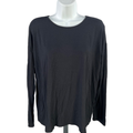 J.Jill Wearever Collection Women's Black Women's Black Long Sleeve Shirt - L