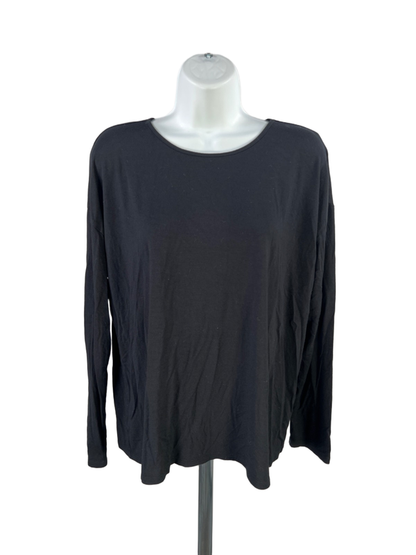 J.Jill Wearever Collection Women's Black Women's Black Long Sleeve Shirt - L
