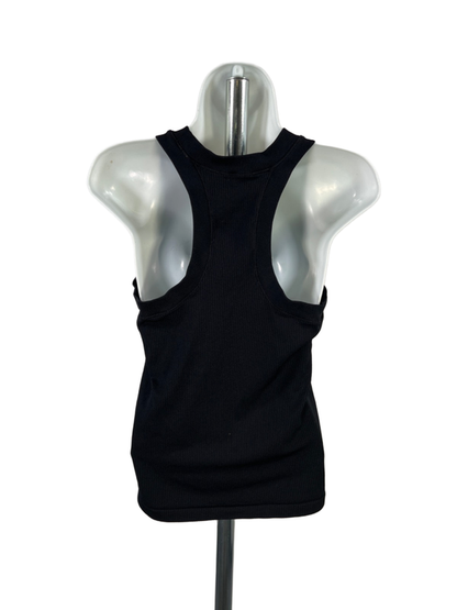 Athleta Women's Black Ribbed High Neck Athletic Tank Top - L image 2