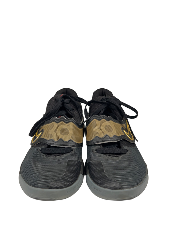 Nike Men's Black/Yellow Metallic KD Trey 5 X Lace Up Basketball Sneakers - 8 image 2